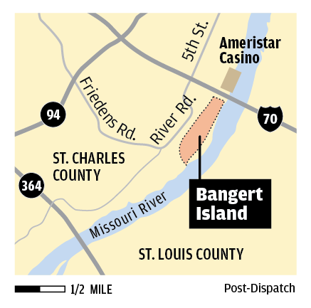 Bangert Island map